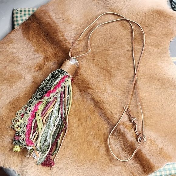 Handmade Tassel Necklace  - Picture 1 of 3